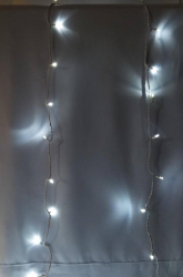 LED String Lighting - Cool White with Brown wire